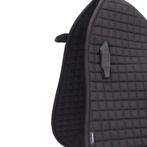 Arma Deluxe Cotton Dressage Saddlecloth - Black in Black