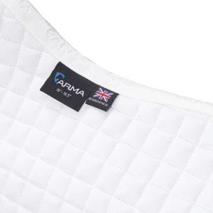 Arma Deluxe Cotton Dressage Saddlecloth - White in White