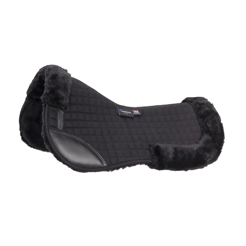 Arma Deluxe Cotton Half Pad - Black in Black