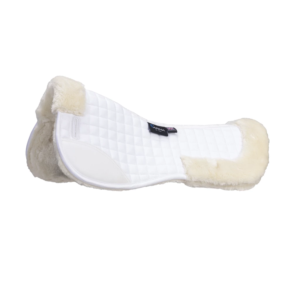 Arma Deluxe Cotton Half Pad - White/Natural in White/Natural