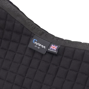 Arma Deluxe Cotton Half Pad - Black in Black