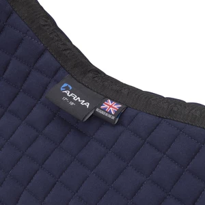 Arma Deluxe Cotton Half Pad - Navy/Natural in Navy/Natural