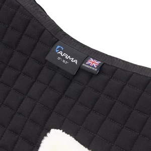 Arma Deluxe Cotton Half Pad - Black/Natural in Black/Natural