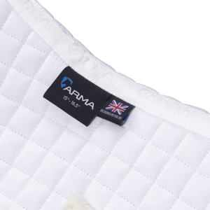 Arma Deluxe Cotton Half Pad - White/Natural in White/Natural