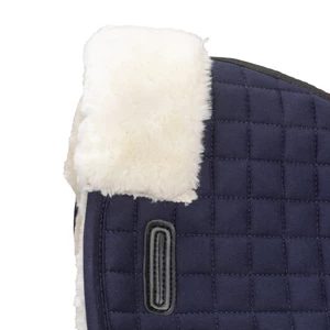 Arma Deluxe Cotton Half Pad - Navy/Natural in Navy/Natural
