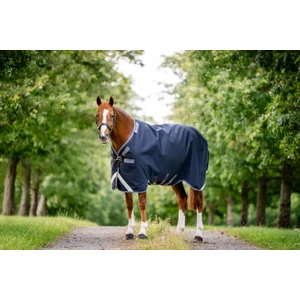 Horseware Rambo Rambo 1680D Turnout 250g VL  - Navy/Thunderstorm Grey & Silver in Navy/Thunderstorm Grey & Silver