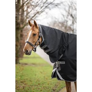Horseware Amigo Amigo 1200D integrated Turnout 250g  - Black/Titanium Grey & Silver 