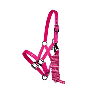 Horseware Newmarket Headcollar & Leadrope  - Witney Pink 