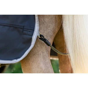 Horseware Amigo Amigo 1200D Pony Turnout 0g  - Black/Titanium Grey & Silver in Black/Titanium Grey & Silver
