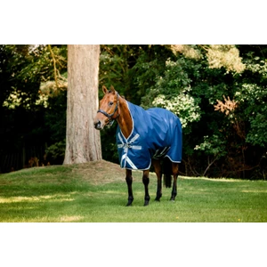 Horseware Amigo Amigo 1200D Rug Turnout 50g  - Navy/Titanium Grey & Silver in Navy/Titanium Grey & Silver