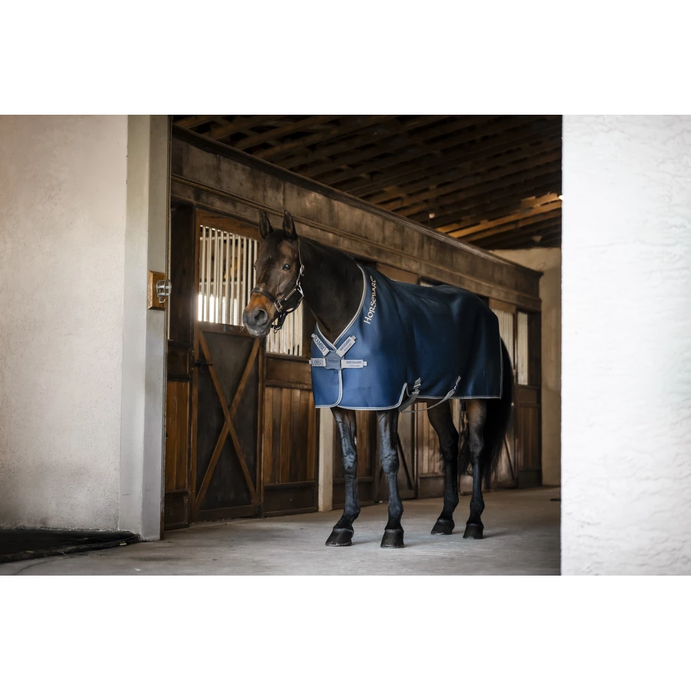 Horseware Rambo Rambo Airmax Cooler  - Navy/Thunderstorm Grey & Silver in Navy/Thunderstorm Grey & Silver