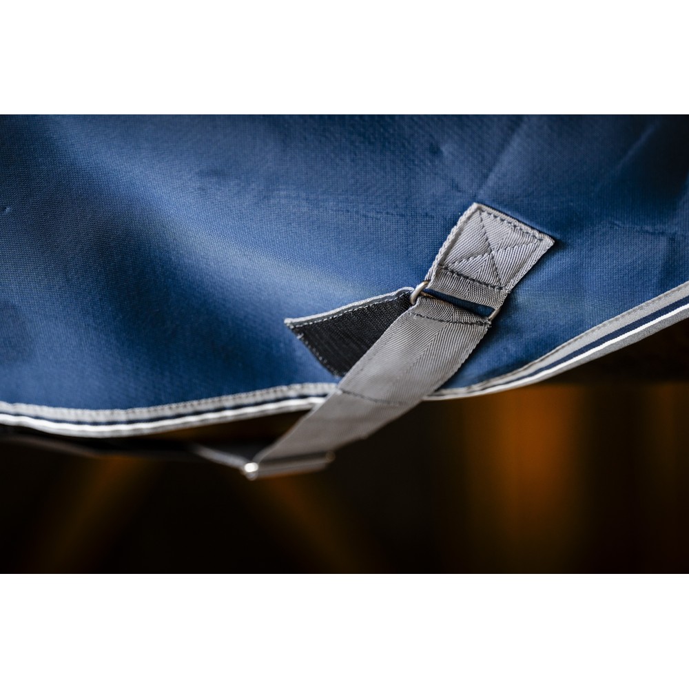 Horseware Rambo Rambo Airmax Cooler - Navy/Thunderstorm Grey & Silver