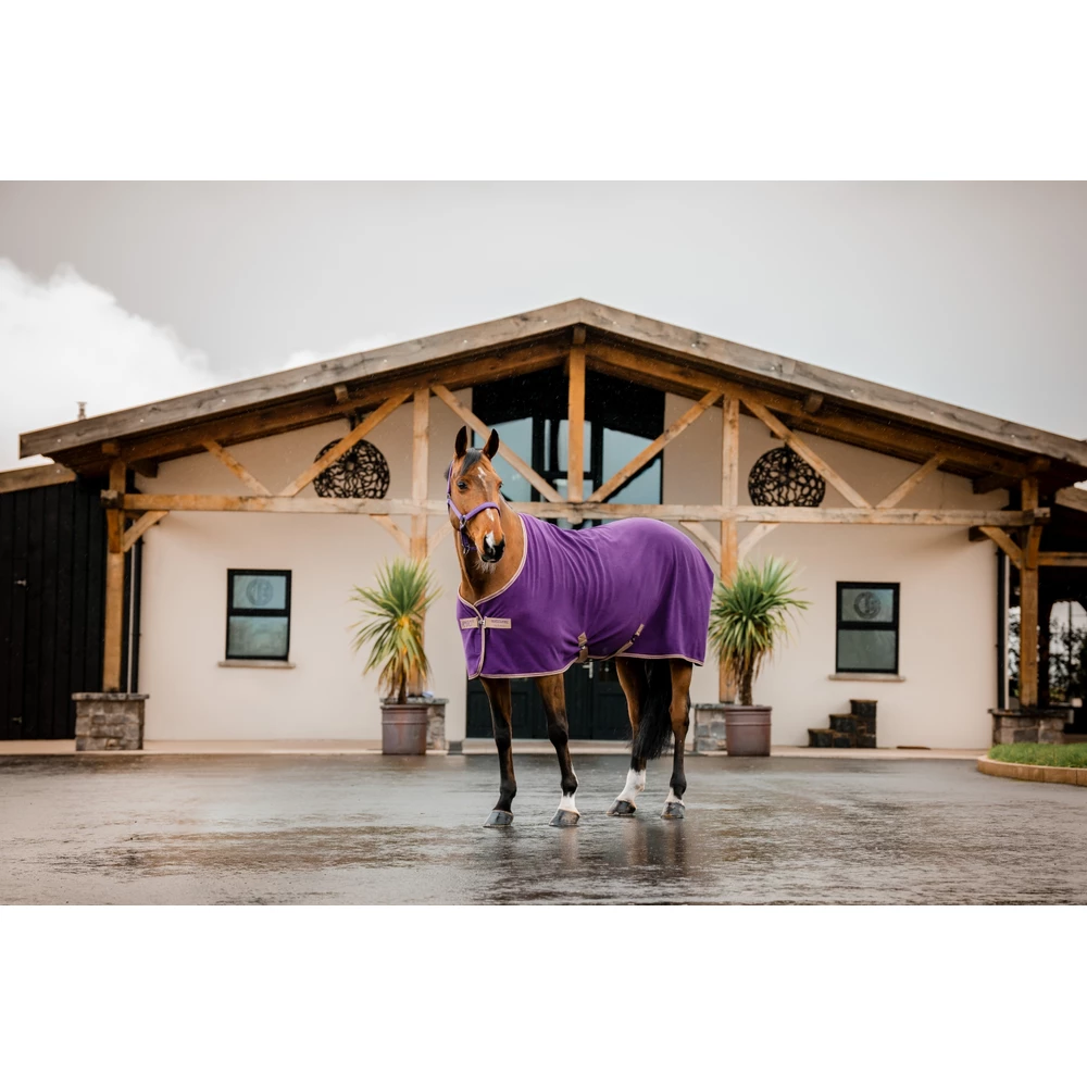 Horseware Amigo Amigo Fleece Cooler  - Winterberry/Taupe in Winterberry/Taupe