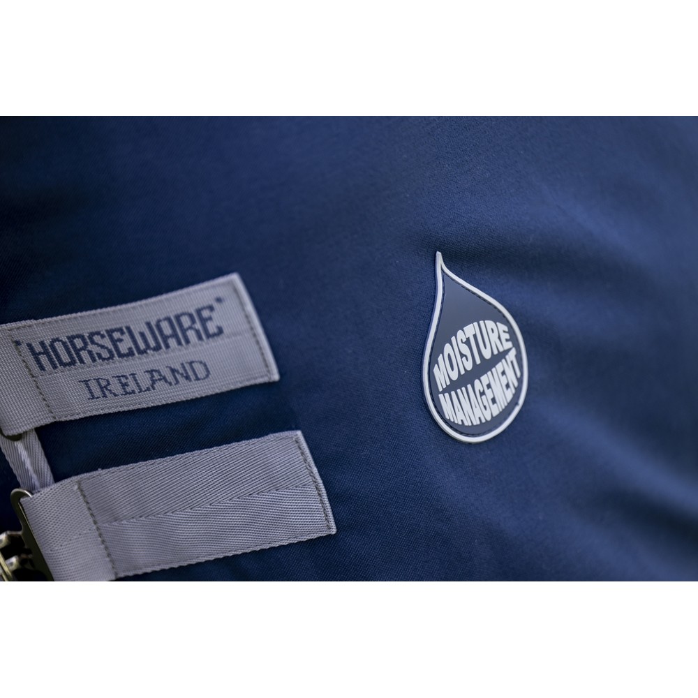 Horseware Amigo Amigo Stable Sheet - Navy/Titanium Grey & Silver