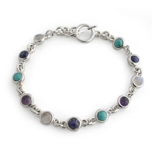 HiHo Silver Sterling Silver & Multi Stone Bracelet in Unknown
