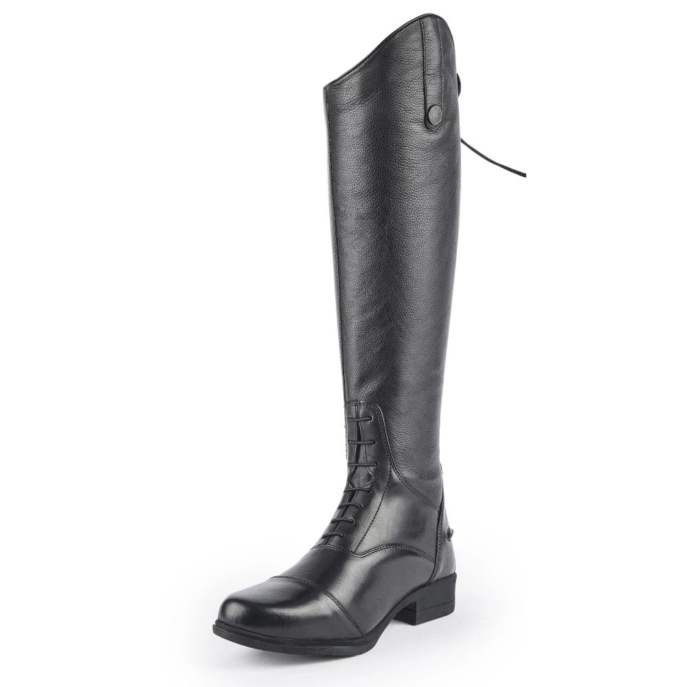 Moretta Gianna Riding Boots - Black in Black