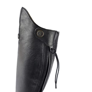 Moretta Gianna Riding Boots - Black in Black