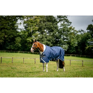 Horseware Amigo Amigo 1200D Turnout 0g   - Navy/Titanium Grey & Silver in Navy/Titanium Grey & Silver