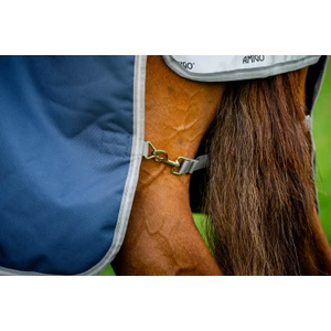 Horseware Amigo Amigo 1200D Turnout 0g   - Navy/Titanium Grey & Silver in Navy/Titanium Grey & Silver