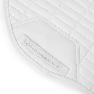 LeMieux Suede EuroJump Square - White in White