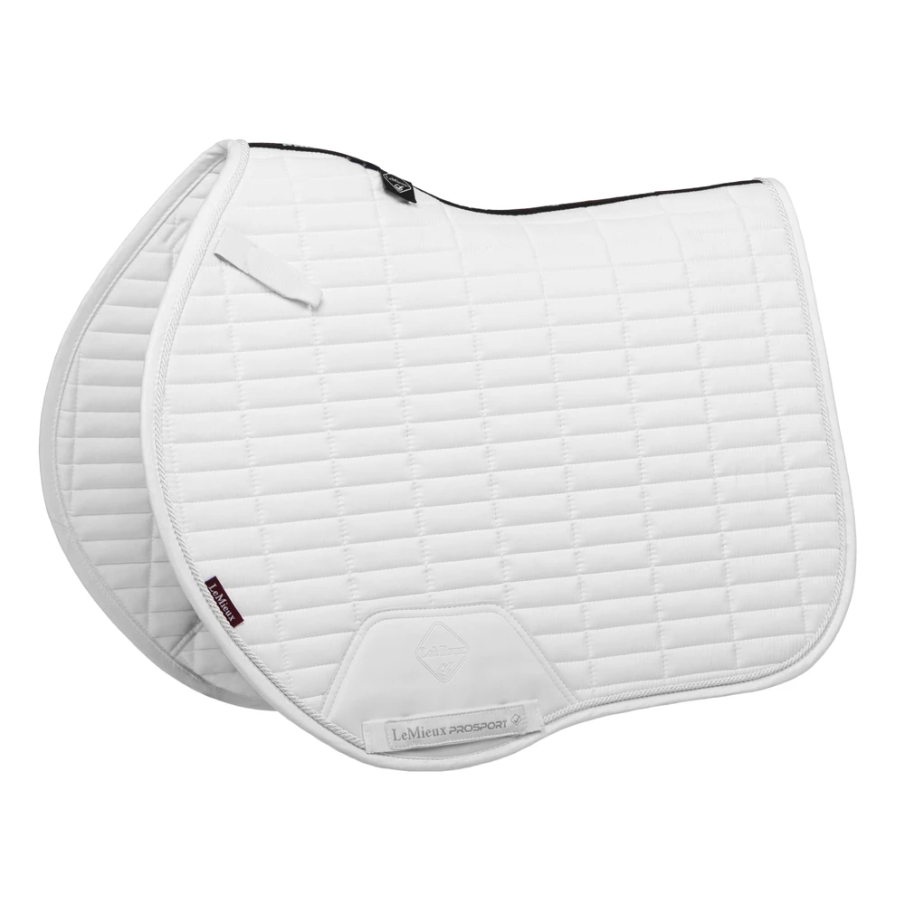 LeMieux Suede EuroJump Square - White in White