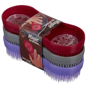LeMieux Wizard Brush Trio  - Burgundy/Grey/Purple in Burgundy/Grey/Purple