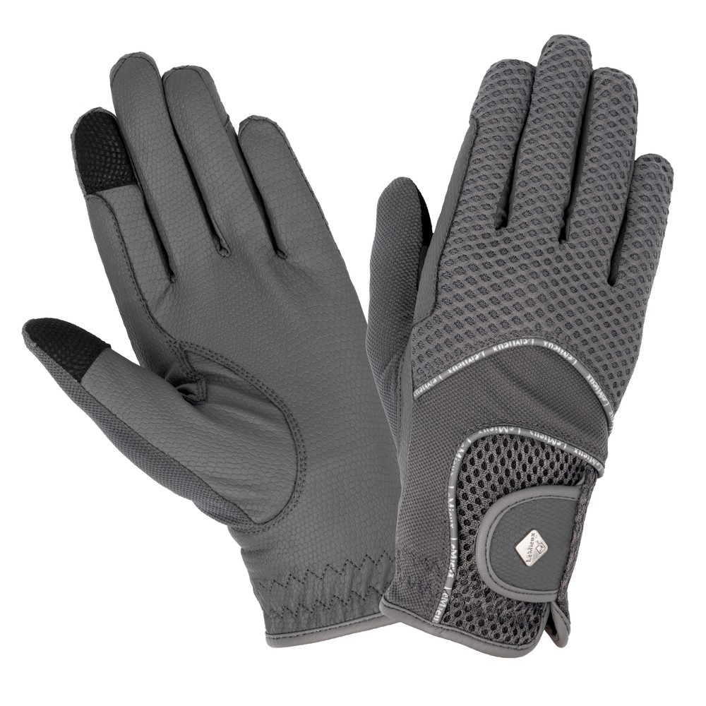 LeMieux 3D Mesh Riding Gloves - Grey