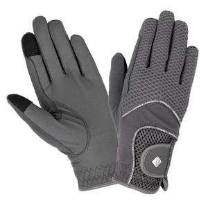 LeMieux 3D Mesh Riding Gloves  - Grey in Grey
