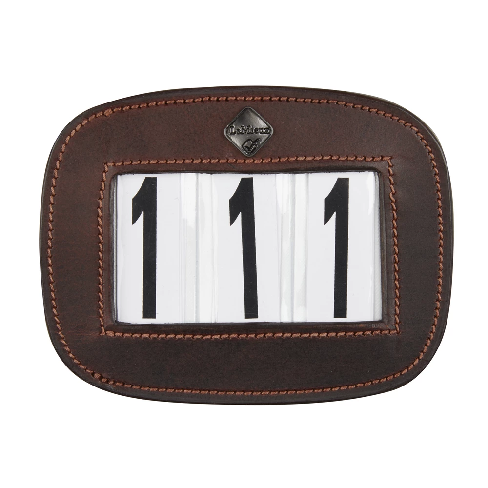 LeMieux Saddle Number Holder  - Brown in Brown