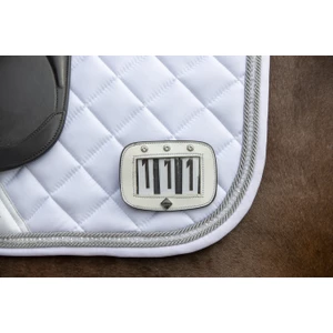 LeMieux Saddle Number Holder Diamante  - White in White