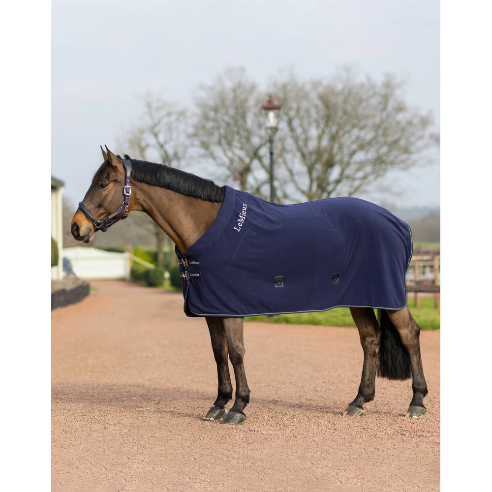LeMieux Kudos Fleece Cooler Rug  - Navy in Navy
