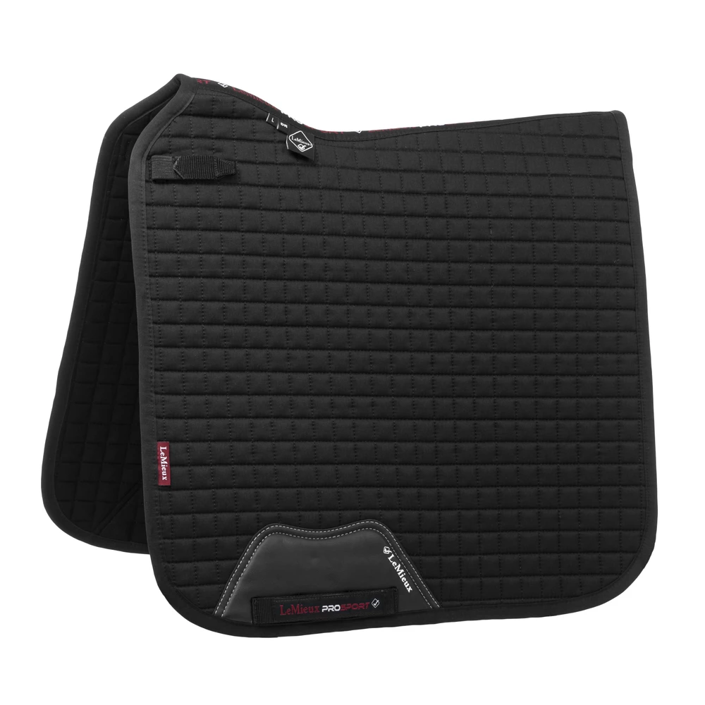 LeMieux Cotton Dressage Square  - Black in Black
