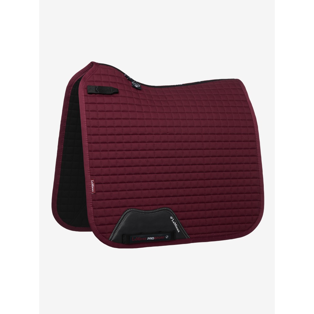 LeMieux Cotton Dressage Square - Burgundy