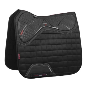 LeMieux X-Grip Silicone Dressage Square  - Black in Black