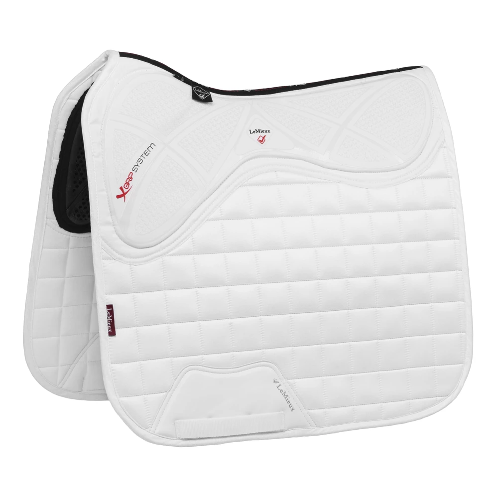 LeMieux X-Grip Twin Sided Dressage Square  - White in White