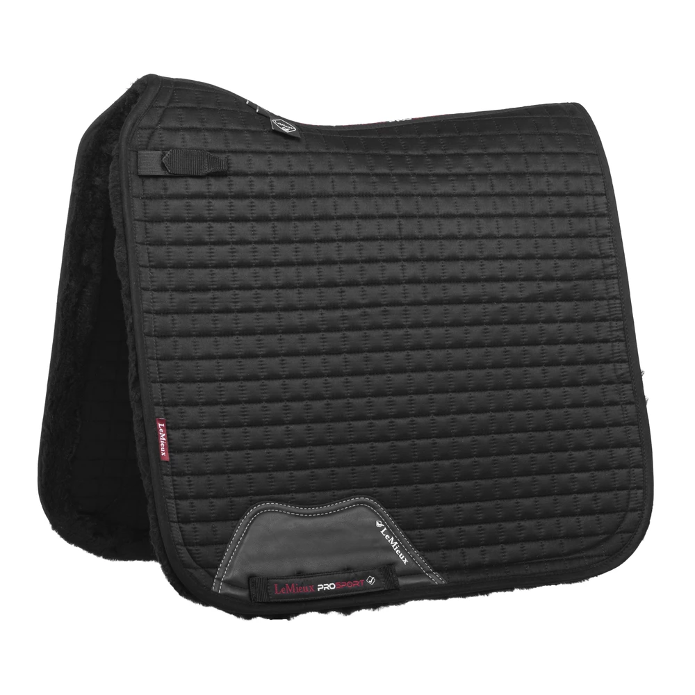 LeMieux Sensitive Dressage Square  - Black in Black
