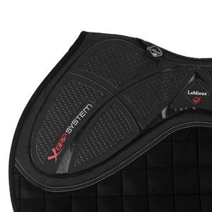LeMieux X-Grip Silicone EuroJump Square  - Black in Black