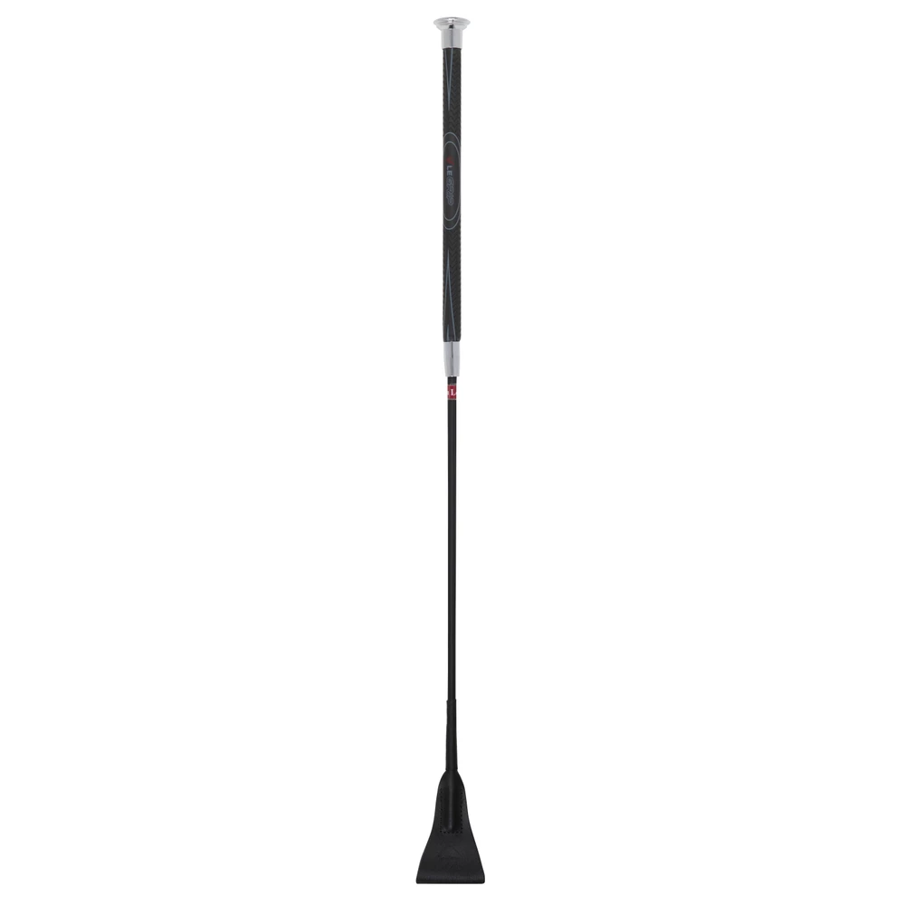 LeMieux LeGrip Jumping Whip  - Black in Black