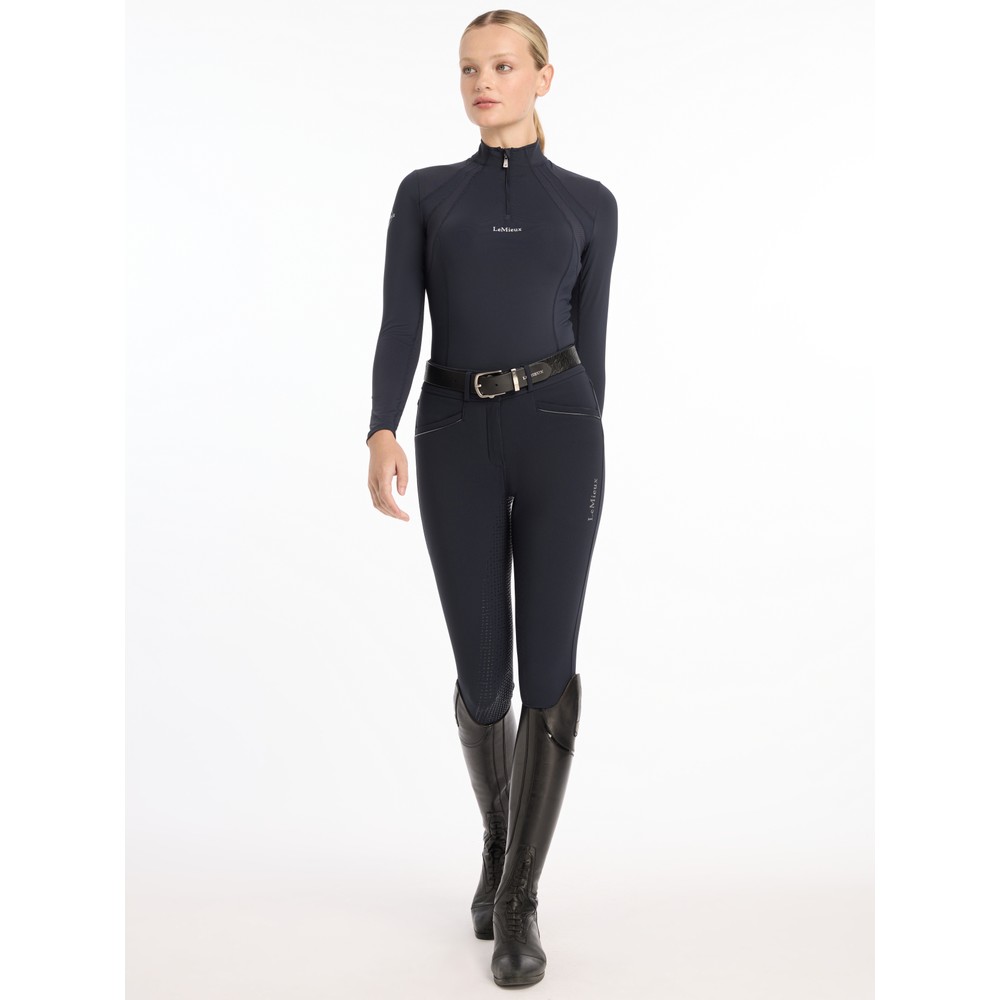 LeMieux Mia Mesh Long Sleeve Base Layer - Navy