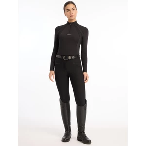 LeMieux Mia Mesh Long Sleeve Base Layer  - Black in Black