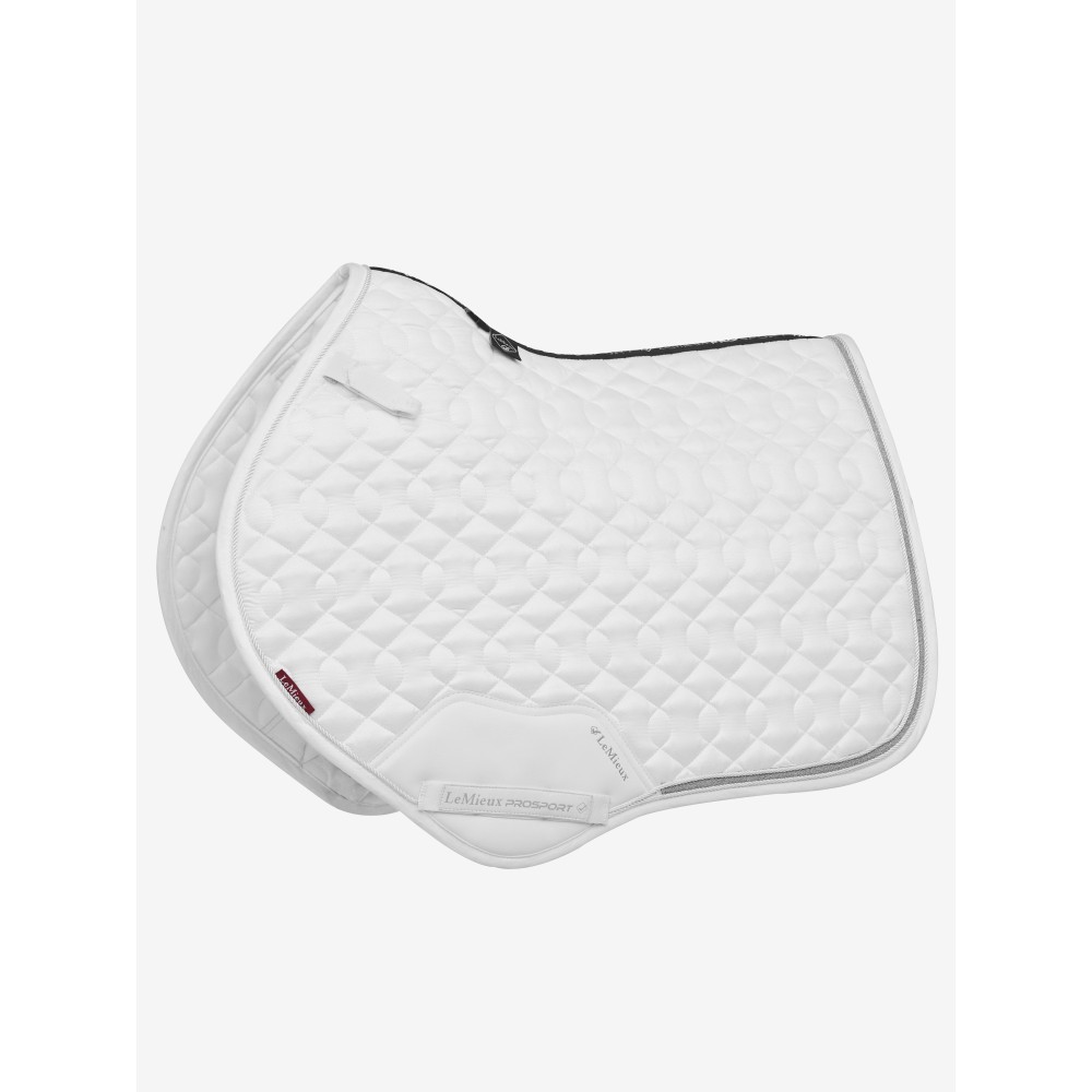 LeMieux Crystal Suede Close Contact Square - White
