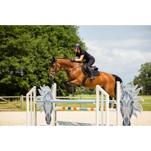 LeMieux Crystal Suede Close Contact Square  - Black in Black