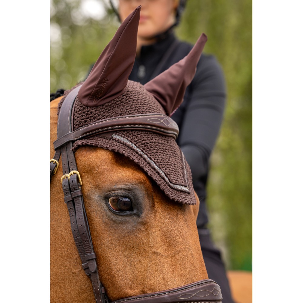 LeMieux Crystal Fly Hood - Brown