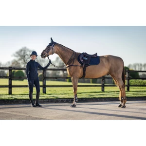 LeMieux Crystal Suede Close Contact Pad  - Navy in Navy