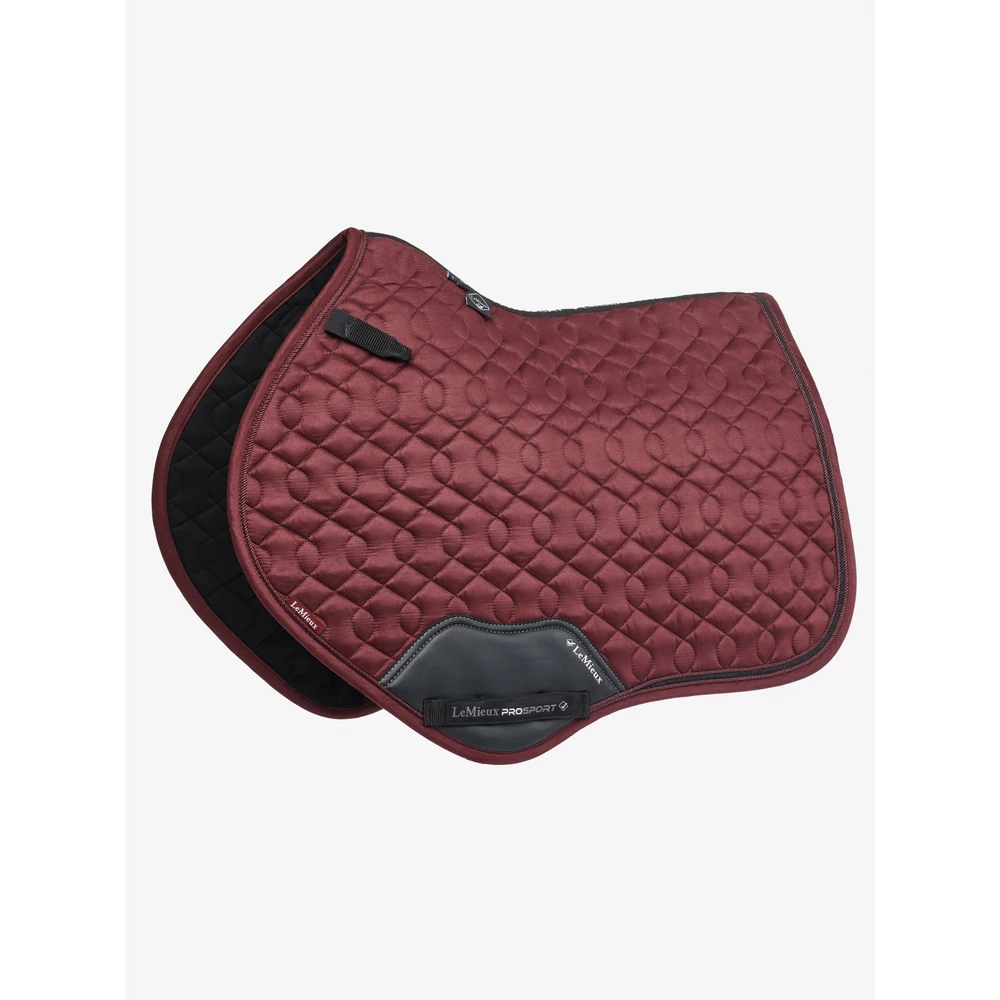 LeMieux Crystal Suede Close Contact Pad  - Burgundy in Burgundy