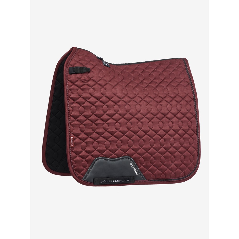 LeMieux Crystal Suede Dressage Pad - Burgundy