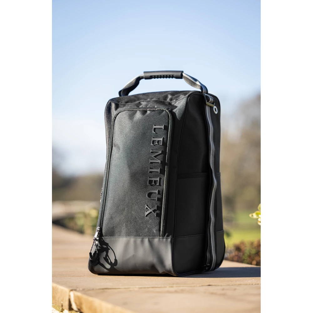 LeMieux Elite Wellington Boot Bag  - Black in Black