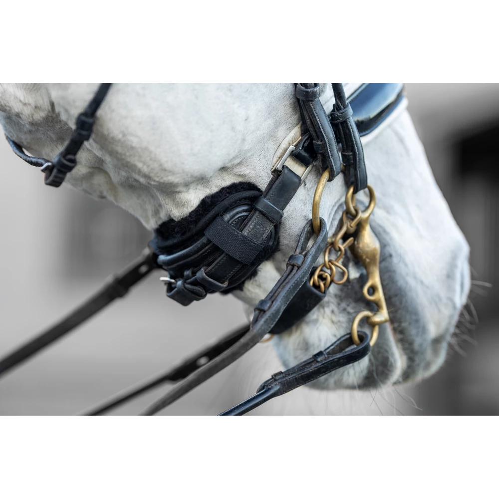 LeMieux Simuwool Chin/ Noseband Guard  - Black in Black