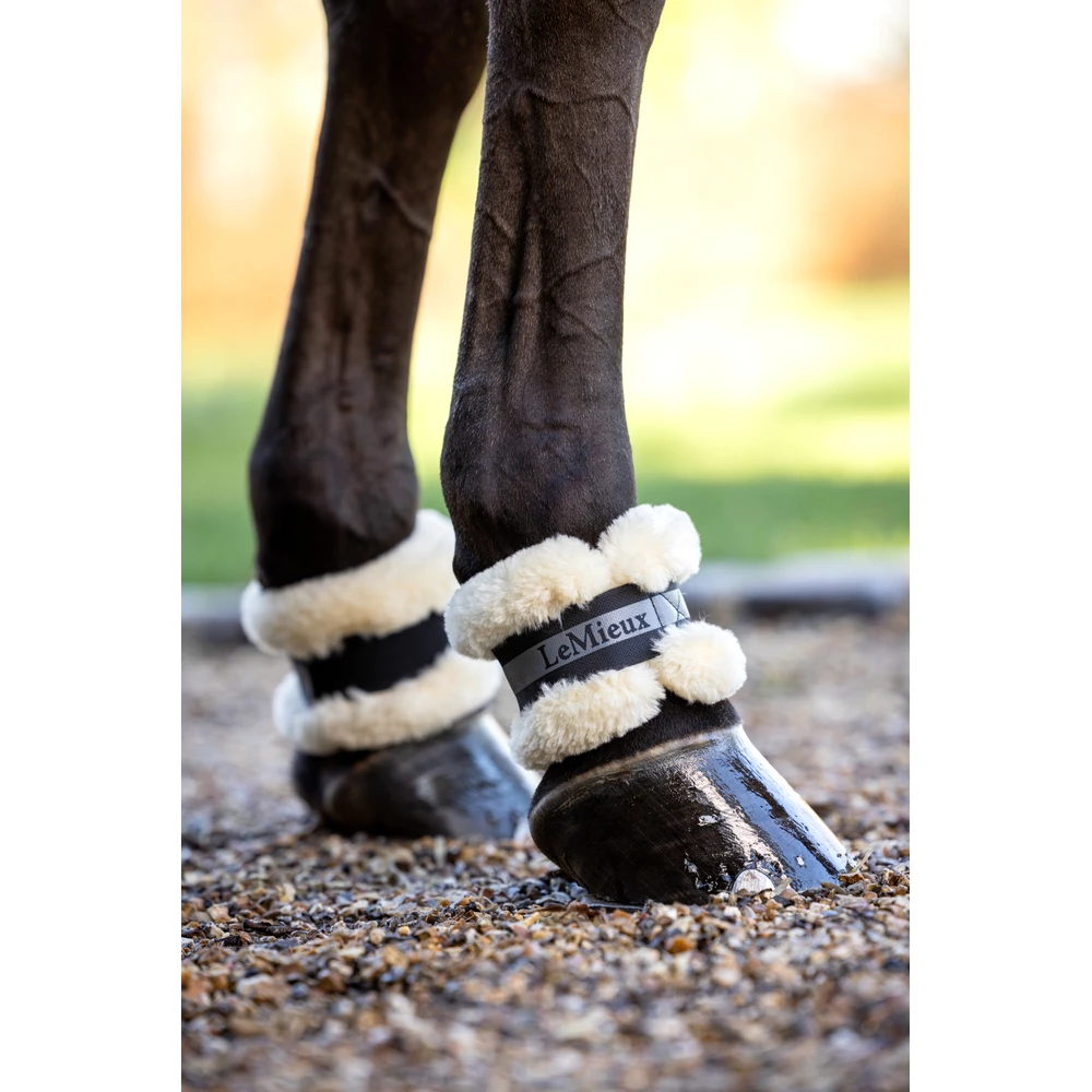 LeMieux Fleece Pastern Wrap - Black in Black