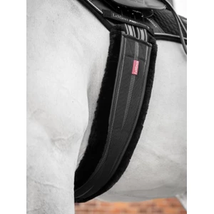 LeMieux Fleece Lined Anatomic Girth  / - Black in Black